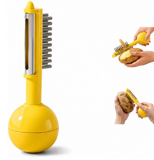 3 In 1 Multifunctional Vegetable Fruit Peeler Brush