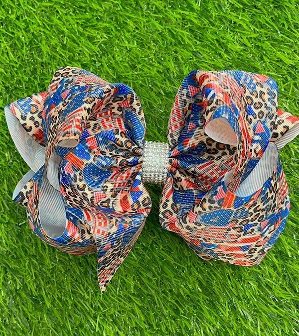 4th of July Bling Bow
