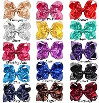 6 inch Sequin Bows