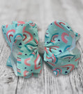 7 inch DBL rainbow bling bow