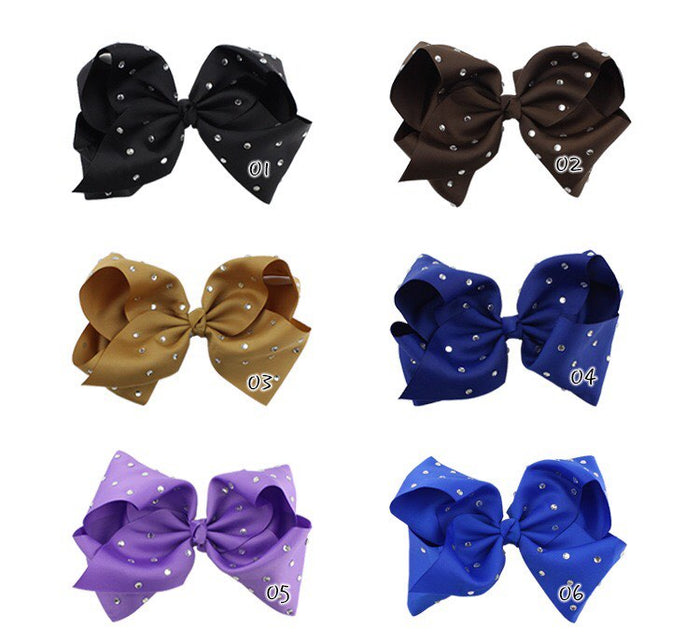 8 Ich Rhinestone Bows