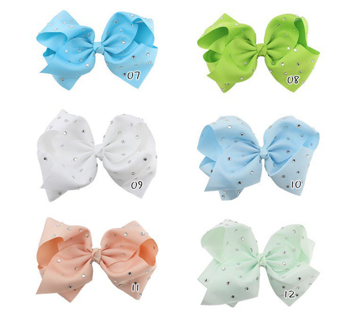 8 Ich Rhinestone Bows