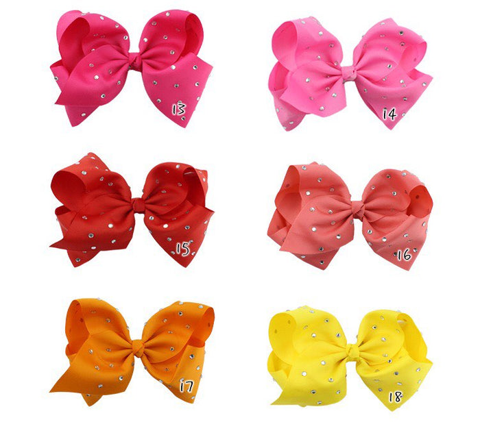 8 Ich Rhinestone Bows