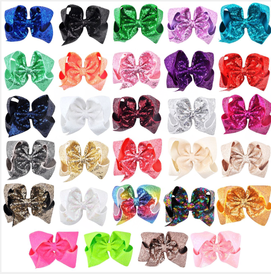 8 inch sequin bow