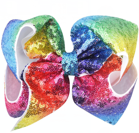 8 inch sequin bow