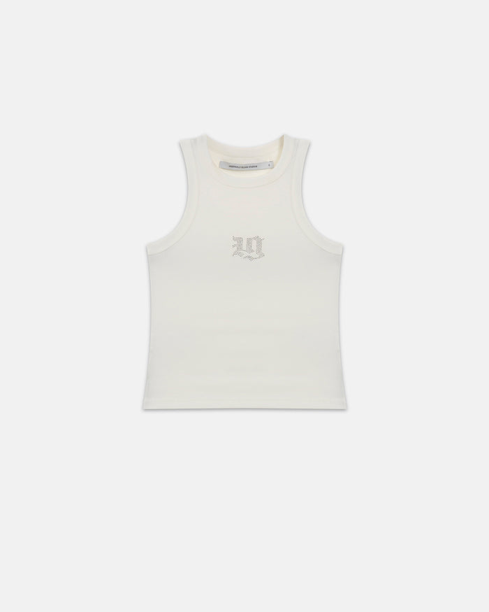 94' Gothic U Halter Tank Top White