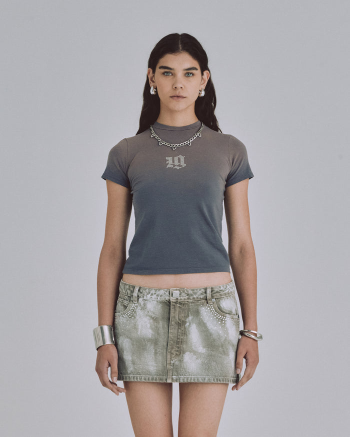 94' Gothic UG Long Baby Tee Faded Purple
