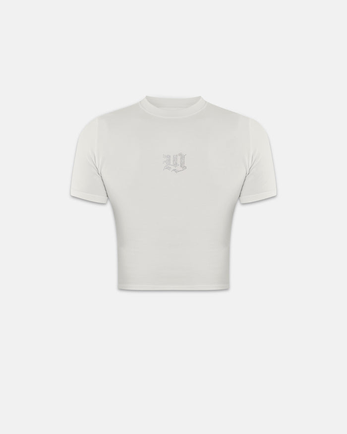 94' Gothic UG Long Baby Tee White