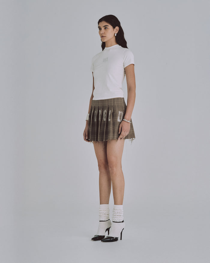 94' Gothic UG Long Baby Tee White