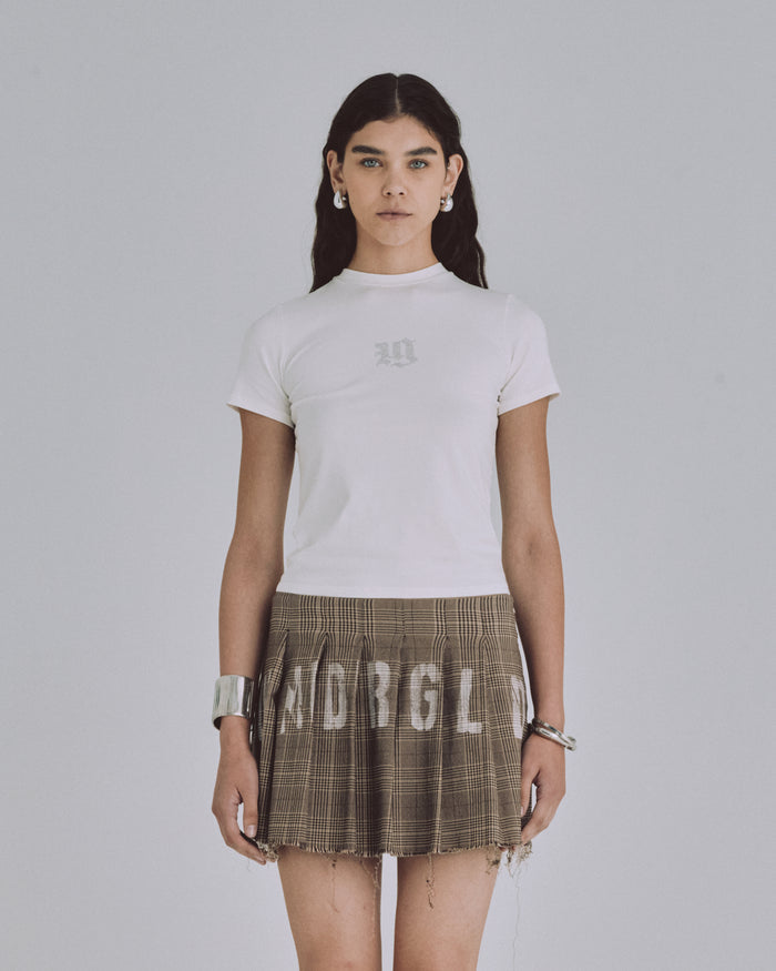 94' Gothic UG Long Baby Tee White