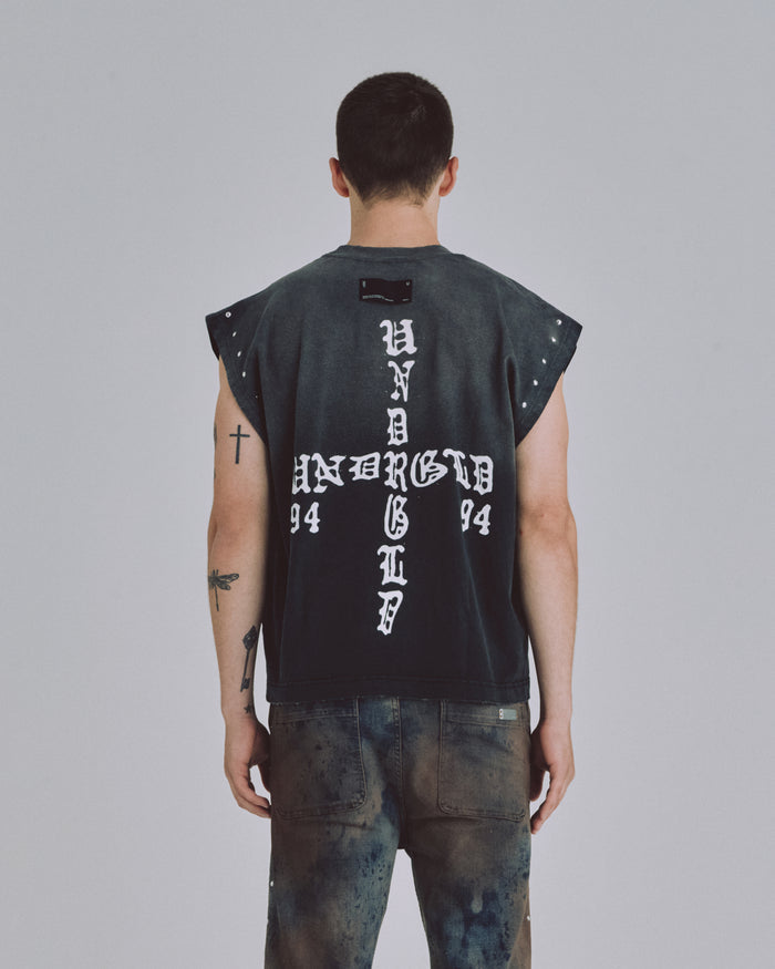 94' UNDRGLD Sleeveless Tshirt Sandblast Black