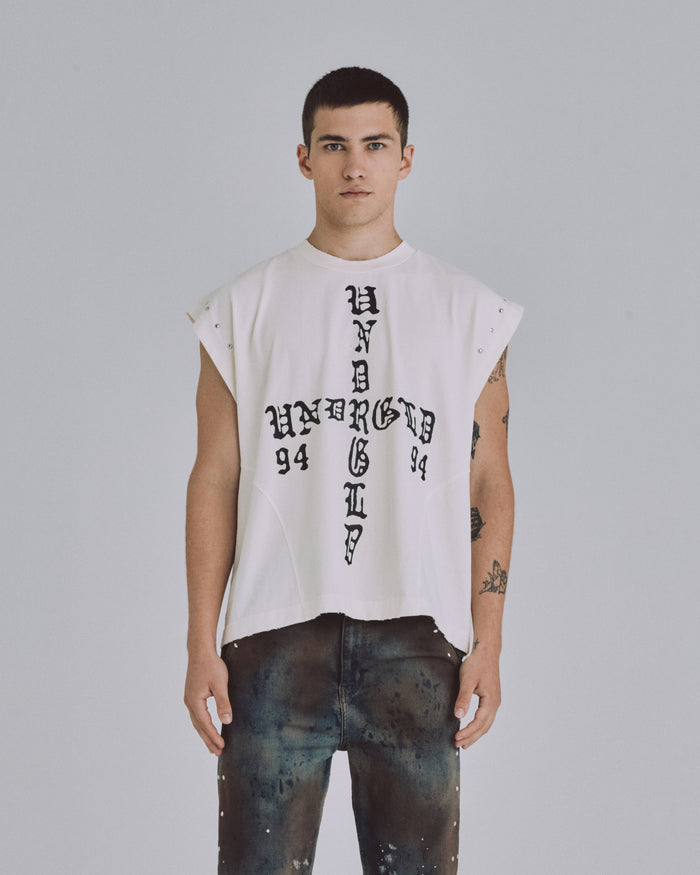 94' UNDRGLD Sleeveless Tshirt White