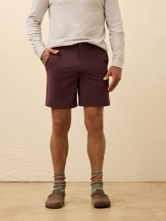 | All Day™ Short (7") - Mountain Burgundy | Faherty Brand