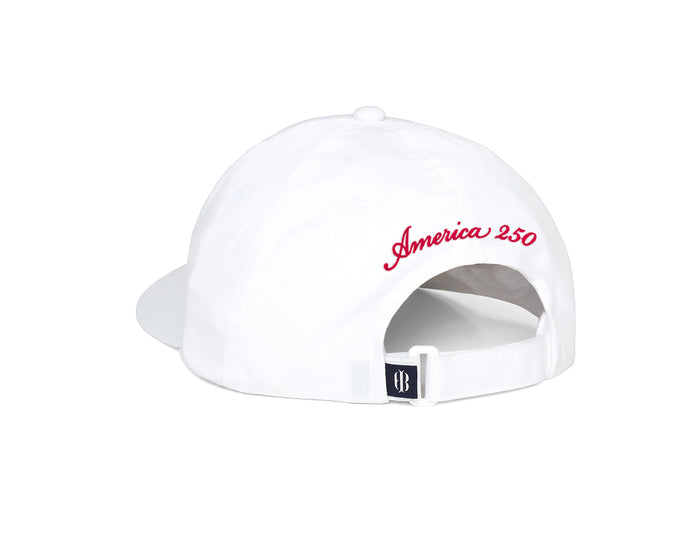 America 250 Lightweight Cotton Hat: White