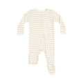 Angel dear 2 Way Zipper Footie - Stripe Oxford Tan