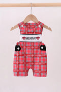 Arkansas smocked plaid jonjon baby boy