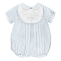 Baby boy Romper with Sailboat Embroidery with bonnet