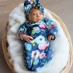 Baby Gowns w/ Headwrap Bow