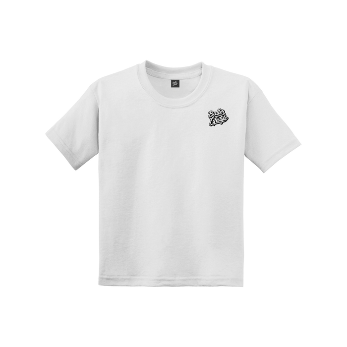 Baller Lifestyle Ice Cream Drip with Bats Youth Tee White
