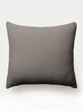Charcoal euro coverlet sham with white background |Color:Charcoal