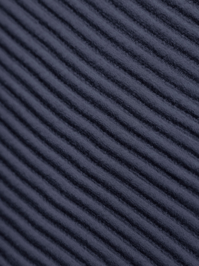 Close up of navy coverlet fabric |Color:Navy