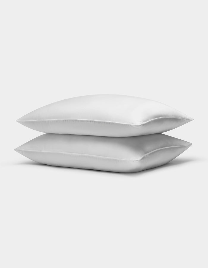 A stack of two Cozy Earth Down Alternative Pillows on a white background
Standard King