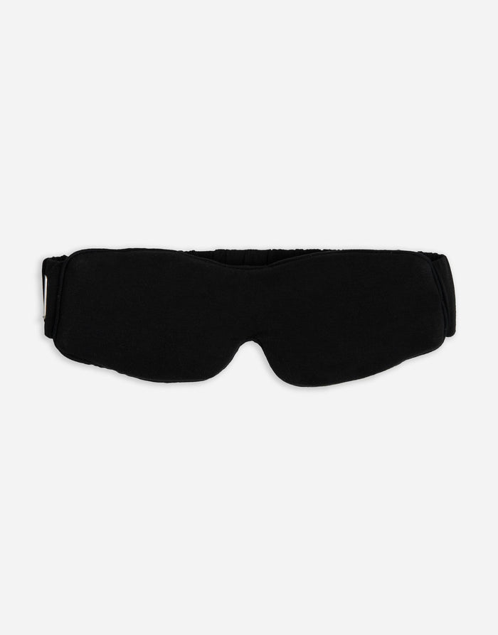 Black sleep mask with white background |Color:Black