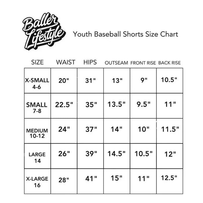 Baseball Ice Cream Drip Shorts rainbow