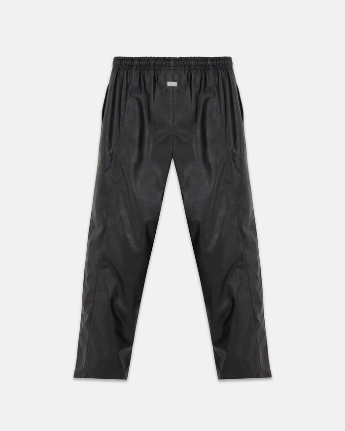 Basics Synthetic Straight Pants Black
