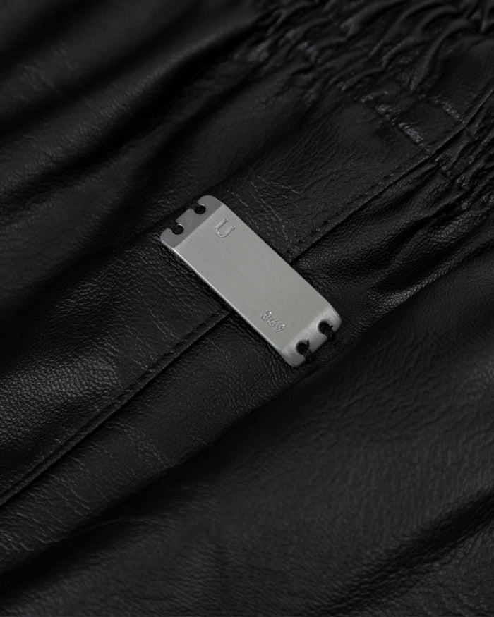 Basics Synthetic Straight Pants Black