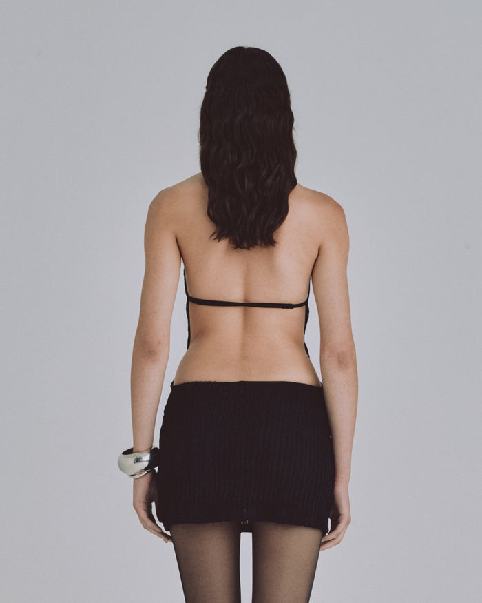 Basics Transparent Dress Black