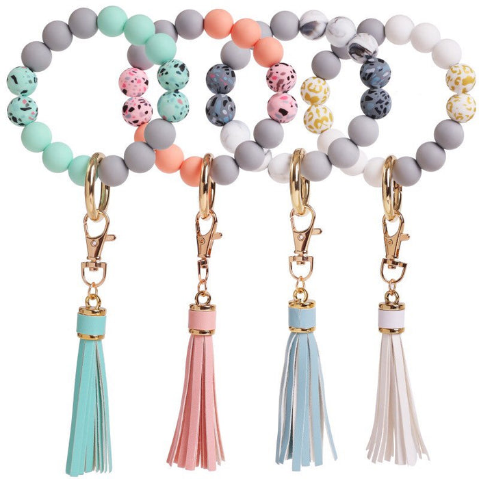 Beaded Keychains with tassel