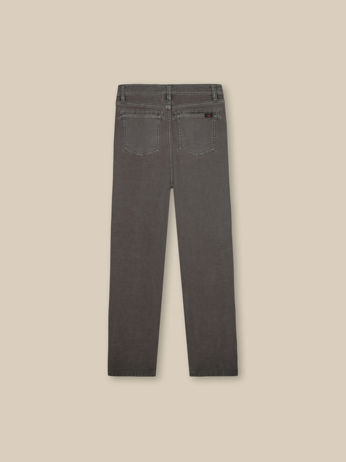 Dark grey pants viewed from behind