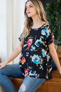Black dusty turquoise top 59