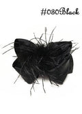 Black Feather DBL Bling Bow
