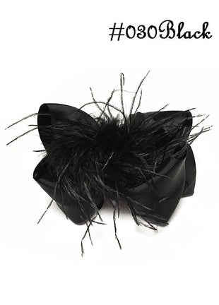 Black Feather DBL Bling Bow