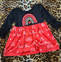 Blk/Red Rainbow Dress