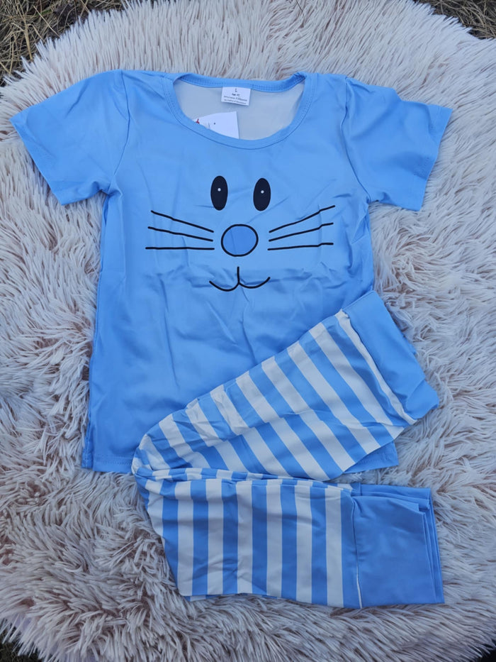 Blue Bunny Face Pj