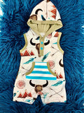 Boy Cowhead Romper
