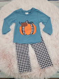 Boys Blue pumpkin 2PC