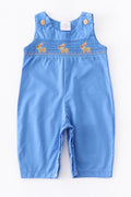 Boys Blue Smocked Rabbit Romper