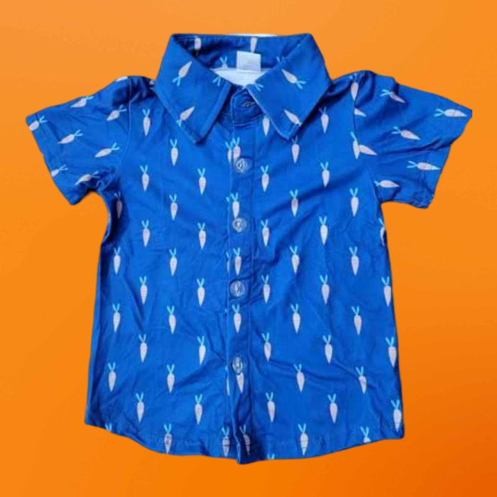 Boy's Carrot Button Up