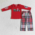 Boys Christmas Tractor 2pc