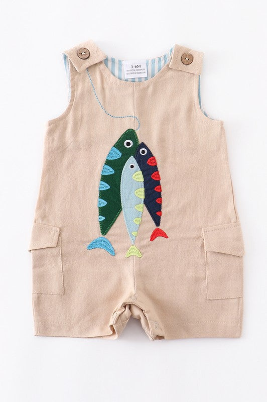 Boys Fish Romper