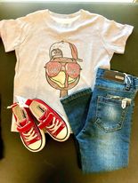 Boys Give Thanks Gobble Gobble Turkey Tee