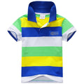 Boys Short Sleeve Striped Summer T-Shirt