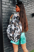 Brown Cowhide Backpack + FREE Matching Lunch Tote