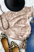 Brown Tie Dye Tee