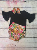 Bummie Set Floral Leopard