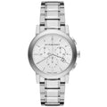 Burberry BU9750 The City Unisex Silver Chronograph Watch